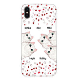 Personalized Cat Lovers Heart Phonecase Printed 23FEB-VD13