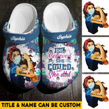 Personalized Nurse title She believed she could so she did Clog Slipper Shoes Printed QTHQ1702