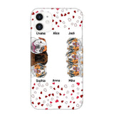 Personalized Hearts Dog Lovers Phonecase Printed 23FEB-VD20