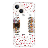 Personalized Hearts Dog Lovers Phonecase Printed 23FEB-VD20