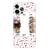 Personalized Hearts Dog Lovers Phonecase Printed 23FEB-VD20