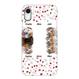 Personalized Hearts Dog Lovers Phonecase Printed 23FEB-VD20