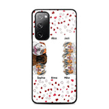 Personalized Hearts Dog Lovers Phonecase Printed 23FEB-VD20