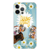 Personalized Flowers Dog Mom Dog Lovers Phonecase Printed QTHQ2002