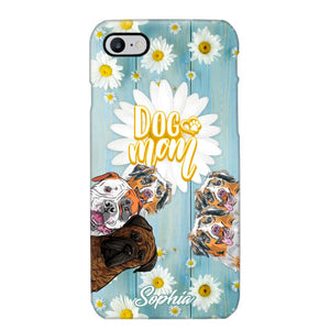 Personalized Flowers Dog Mom Dog Lovers Phonecase Printed QTHQ2002