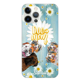 Personalized Flowers Dog Mom Dog Lovers Phonecase Printed QTHQ2002