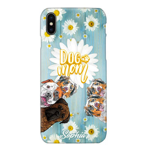 Personalized Flowers Dog Mom Dog Lovers Phonecase Printed QTHQ2002