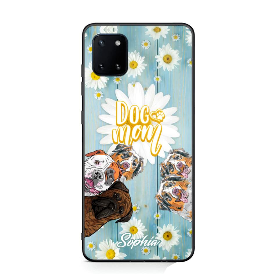 Personalized Flowers Dog Mom Dog Lovers Phonecase Printed QTHQ2002