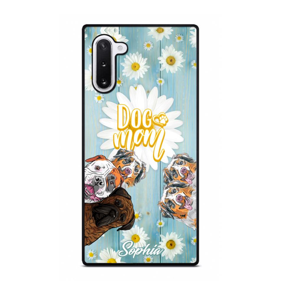 Personalized Flowers Dog Mom Dog Lovers Phonecase Printed QTHQ2002