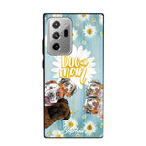 Personalized Flowers Dog Mom Dog Lovers Phonecase Printed QTHQ2002