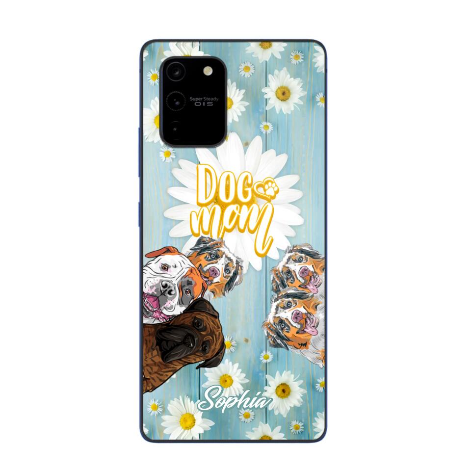 Personalized Flowers Dog Mom Dog Lovers Phonecase Printed QTHQ2002