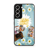 Personalized Flowers Dog Mom Dog Lovers Phonecase Printed QTHQ2002