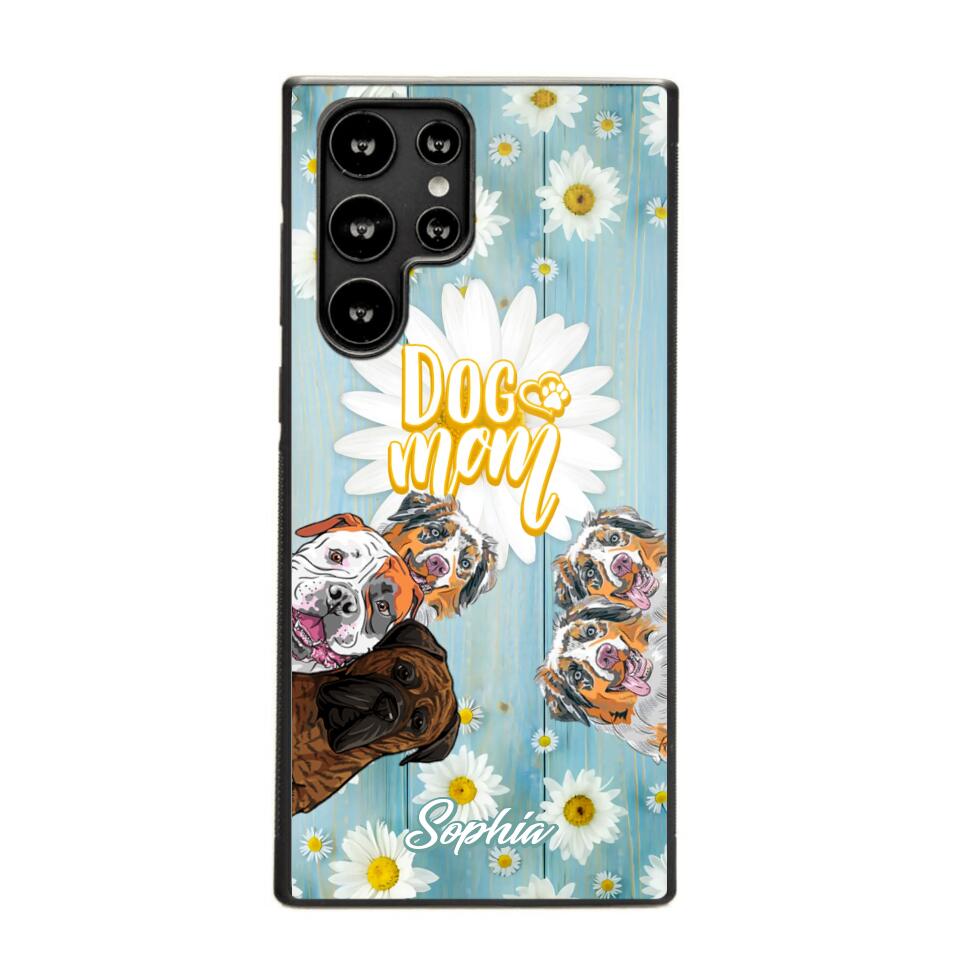 Personalized Flowers Dog Mom Dog Lovers Phonecase Printed QTHQ2002