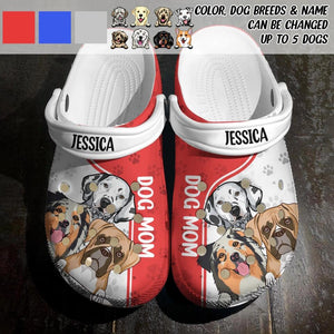 Personalized Dog Mom Clog Slipper Shoes Printed QTDT2102