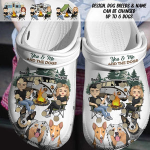 Personalized You & Me And The Dogs Clog Slipper Shoes Printed 23FEB-DT21