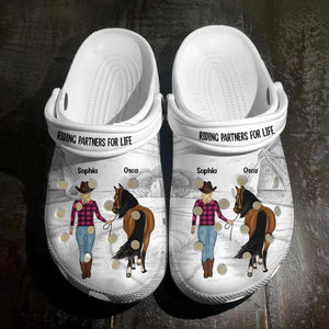 Personalized Girl Love Horse Clog Slipper Shoes Printed PNDT210223