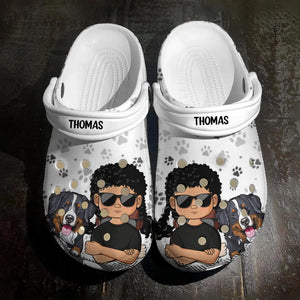 Personalized Dogs & Kid Dog Lovers Gift Clog Slipper Shoes Printed 23FEB-DT21