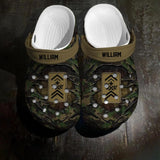 Personalized Swiss Veteran/Soldier Rank Camo Clog Slipper Shoes Printed 23FEB-HQ24