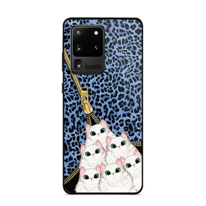 Personalized Cats with Colorful Leopard Skin Cat Lovers Gift Phonecase Printed 23FEB-HQ23