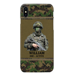 Personalized Upload Photo Swiss Veteran/Soldier Phonecase Printed 23FEB-HQ28