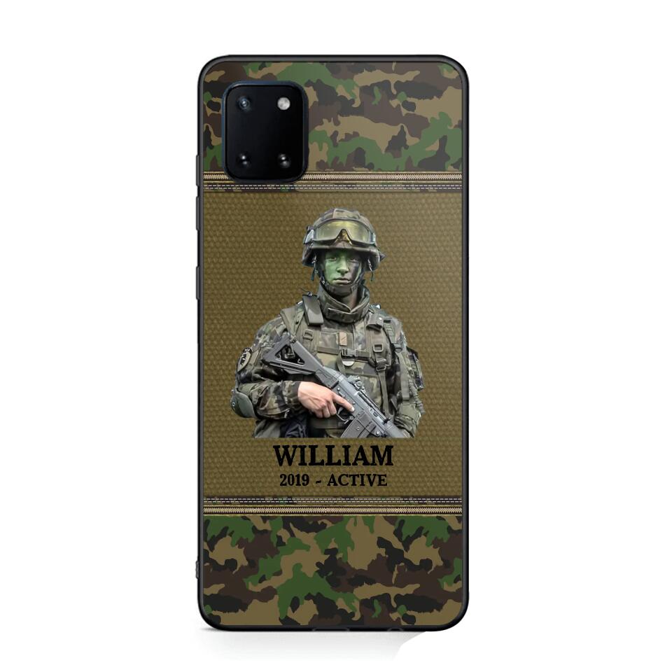 Personalized Upload Photo Swiss Veteran/Soldier Phonecase Printed 23FEB-HQ28