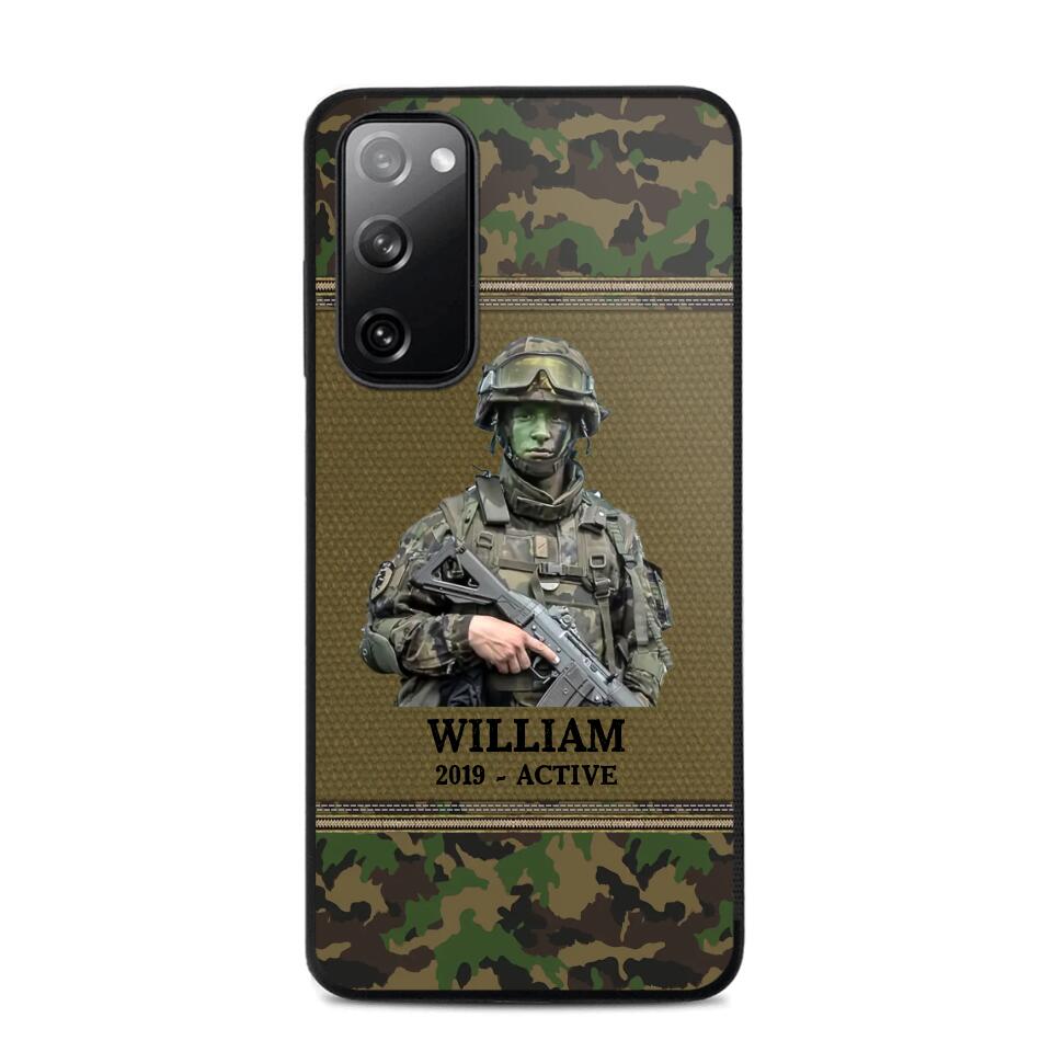 Personalized Upload Photo Swiss Veteran/Soldier Phonecase Printed 23FEB-HQ28