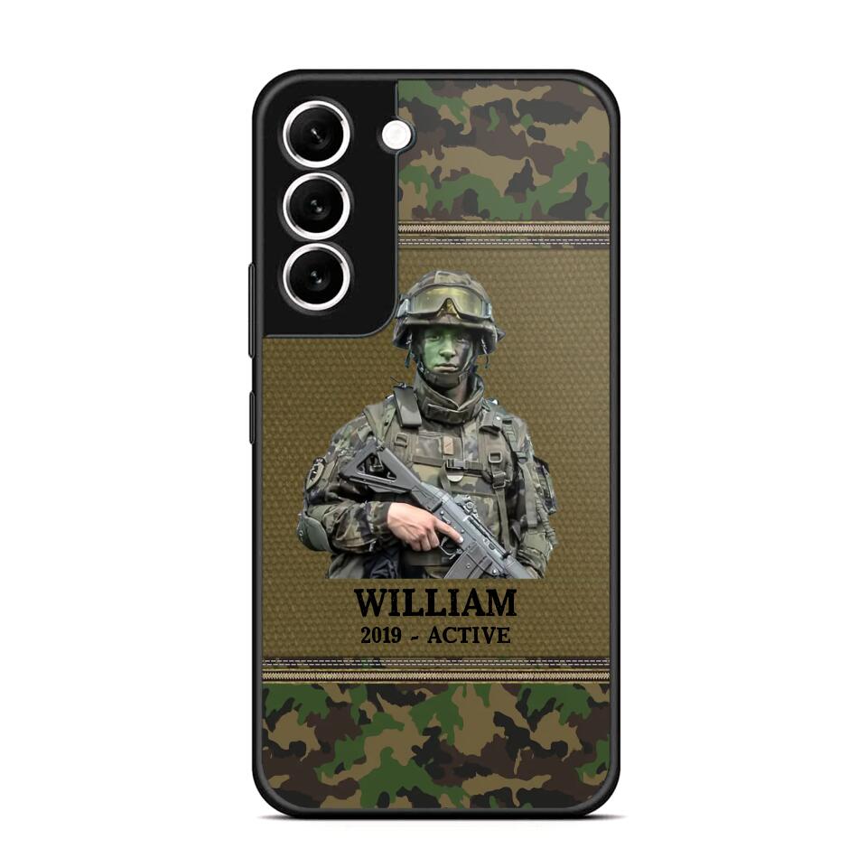 Personalized Upload Photo Swiss Veteran/Soldier Phonecase Printed 23FEB-HQ28