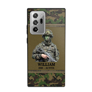 Personalized Upload Photo Swiss Veteran/Soldier Phonecase Printed 23FEB-HQ28