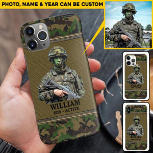 Personalized Upload Photo Swiss Veteran/Soldier Phonecase Printed 23FEB-HQ28