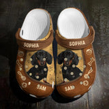 Personalized Upload Your Dog Photo Dog Lovers Gift Clog Slipper Shoes Printed PNDT2802