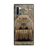 Personalized UK Veteran/Soldier Uniform Rank Camo Phonecase Printed 23MAR-DT01