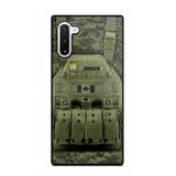 Personalized Canadian Veteran/Soldier Uniform Rank Camo Phonecase Printed 23MAR-DT01