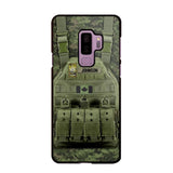 Personalized Canadian Veteran/Soldier Uniform Rank Camo Phonecase Printed 23MAR-DT01