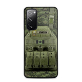 Personalized Canadian Veteran/Soldier Uniform Rank Camo Phonecase Printed 23MAR-DT01