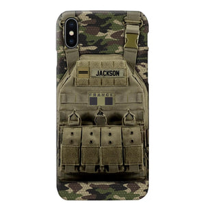 Personalized French Veteran/Soldier Uniform Rank Camo Phonecase Printed 23MAR-DT01