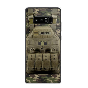 Personalized French Veteran/Soldier Uniform Rank Camo Phonecase Printed 23MAR-DT01