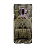 Personalized French Veteran/Soldier Uniform Rank Camo Phonecase Printed 23MAR-DT01