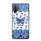 Personalized Butterflies & Flowers Grandma with Kid's Name Phonecase Printed 23MAR-DT04