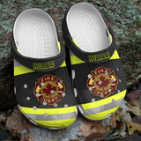 Personalized Canadian Firefighter Clog Slipper Shoes Printed 23MAR-DT046