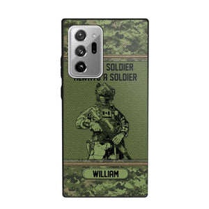 Personalized Canadian Soldier Once A Soldier Always A Soldier Camo Phonecase Printed 23MAR-DT07