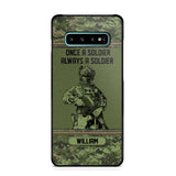 Personalized Canadian Soldier Once A Soldier Always A Soldier Camo Phonecase Printed 23MAR-DT07