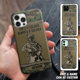 Personalized Swiss Soldier Once A Soldier Always A Soldier Camo Phonecase Printed 23MAR-DT07