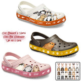 Personalized Cats with Name Cat Lovers Gift Clog Slipper Shoes Printed PNDT0603