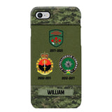 Personalized Canadian Soldier/ Veteran Logo Camo Phonecase Printed 23MAR-DT08