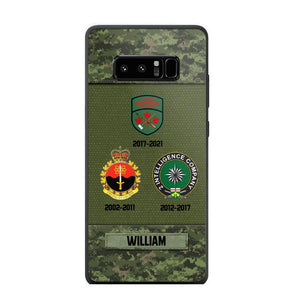 Personalized Canadian Soldier/ Veteran Logo Camo Phonecase Printed 23MAR-DT08