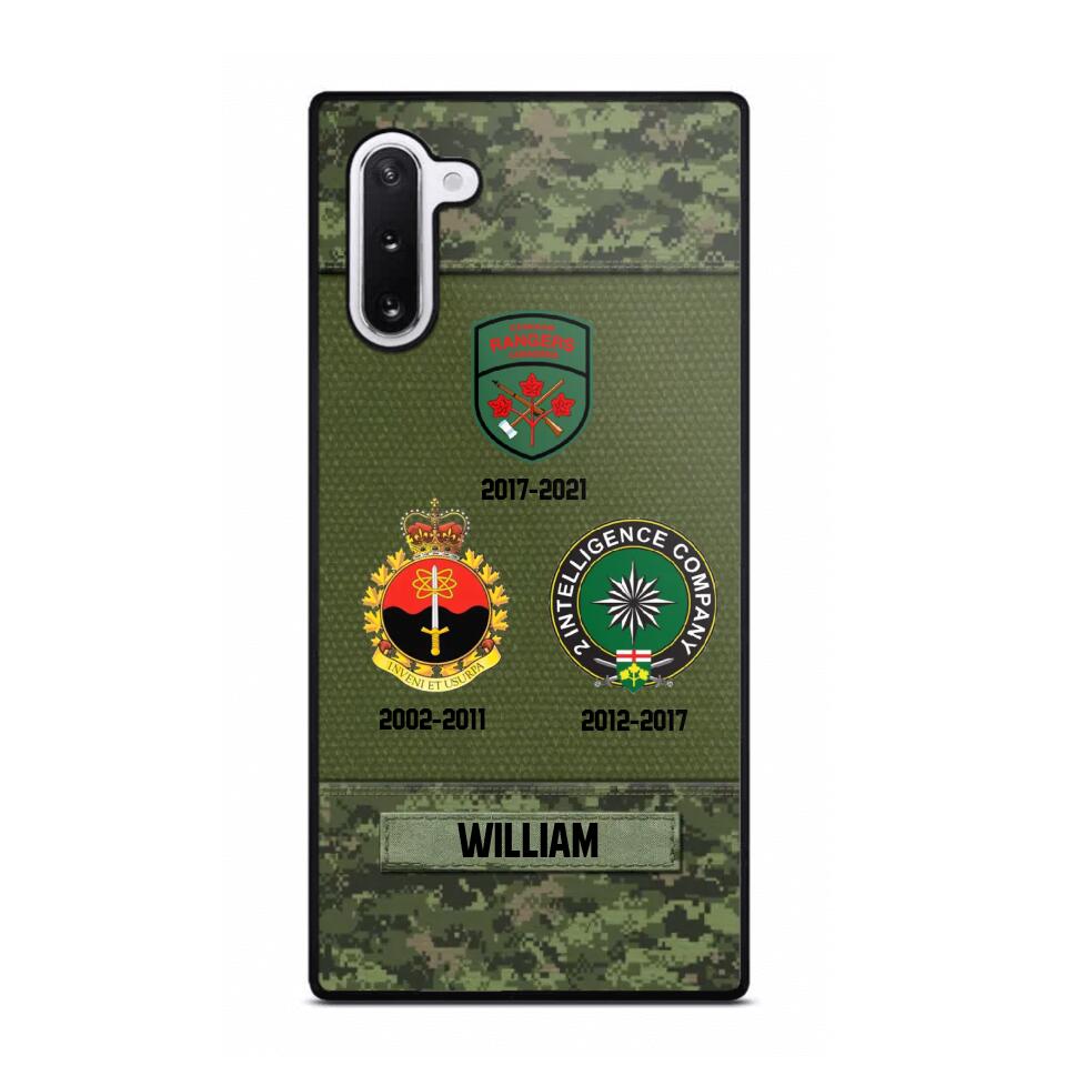 Personalized Canadian Soldier/ Veteran Logo Camo Phonecase Printed 23MAR-DT08