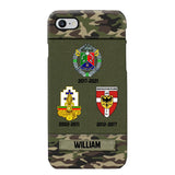 Personalized French Soldier/ Veteran Logo Camo Phonecase Printed 23MAR-DT08