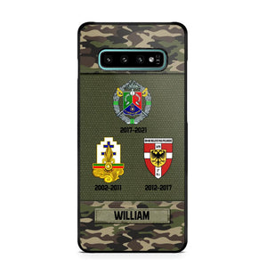 Personalized French Soldier/ Veteran Logo Camo Phonecase Printed 23MAR-DT08