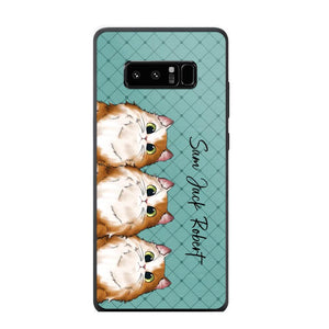 Personalized Cat Lovers With Colorful Background Phonecase Printed 23MAR-HQ10