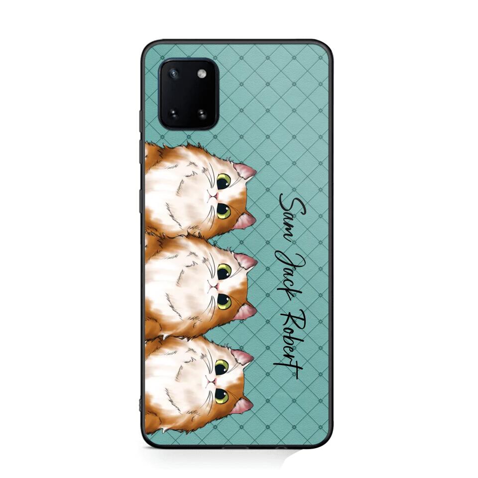 Personalized Cat Lovers With Colorful Background Phonecase Printed 23MAR-HQ10